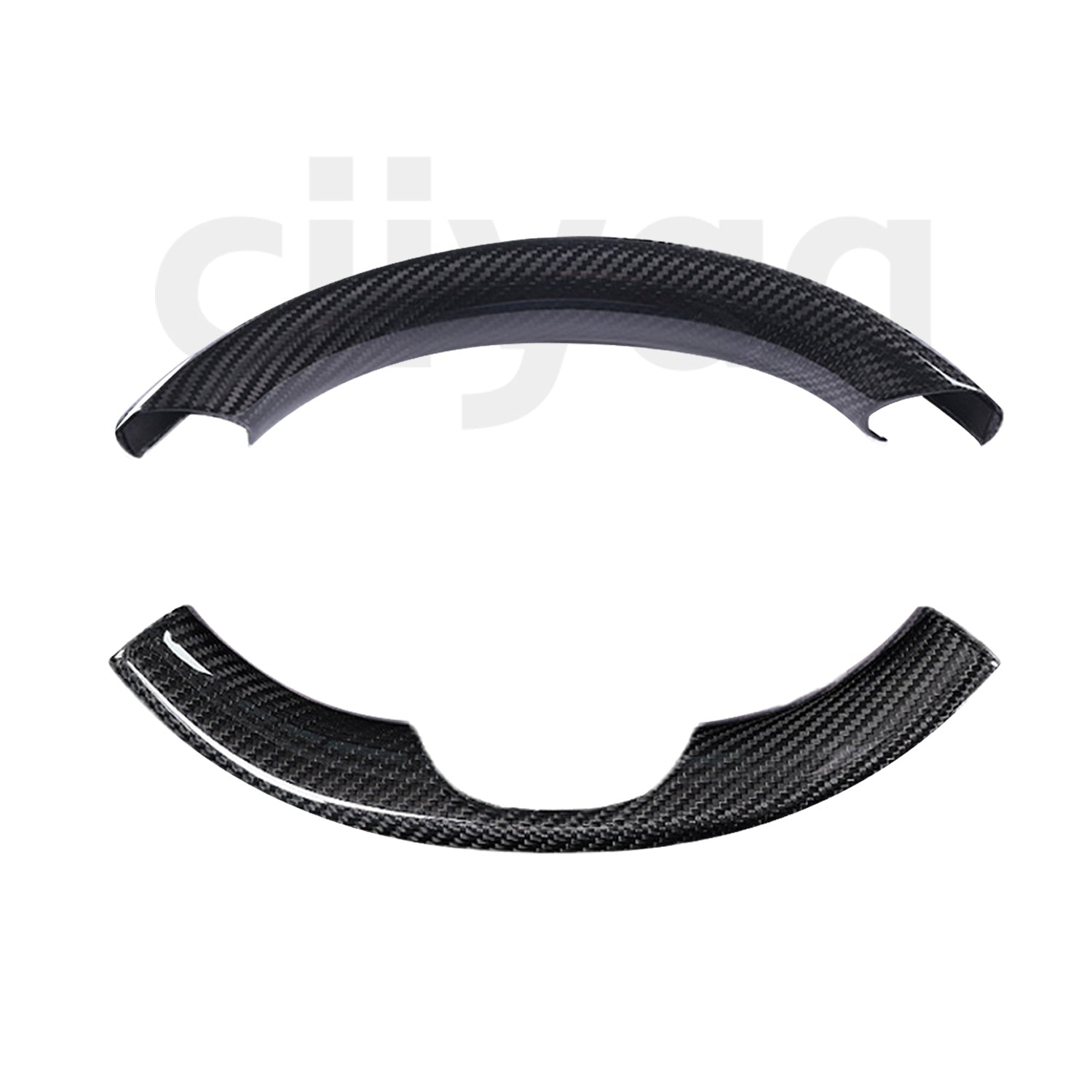 Real Carbon Fibre Steering Wheel Cover for Tesla Model Y Juniper 2025