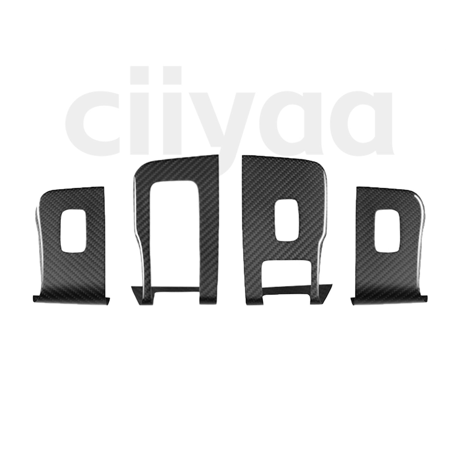 Carbon Fiber Window & Door Button Cover for Tesla Model 3 Highland 2025 2024