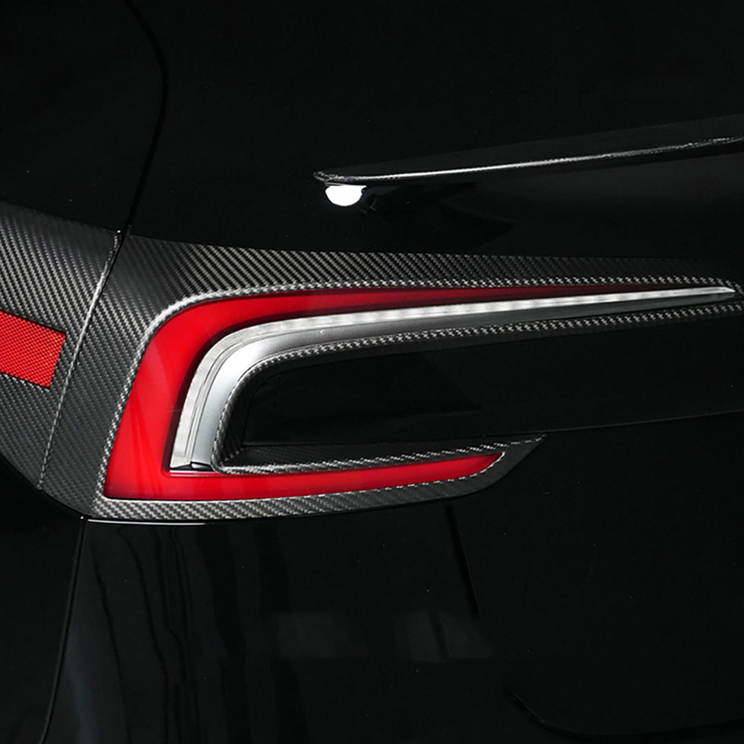 Carbon Fiber Car Tail Light Cover for Tesla Model 3 Highland 2025 2024