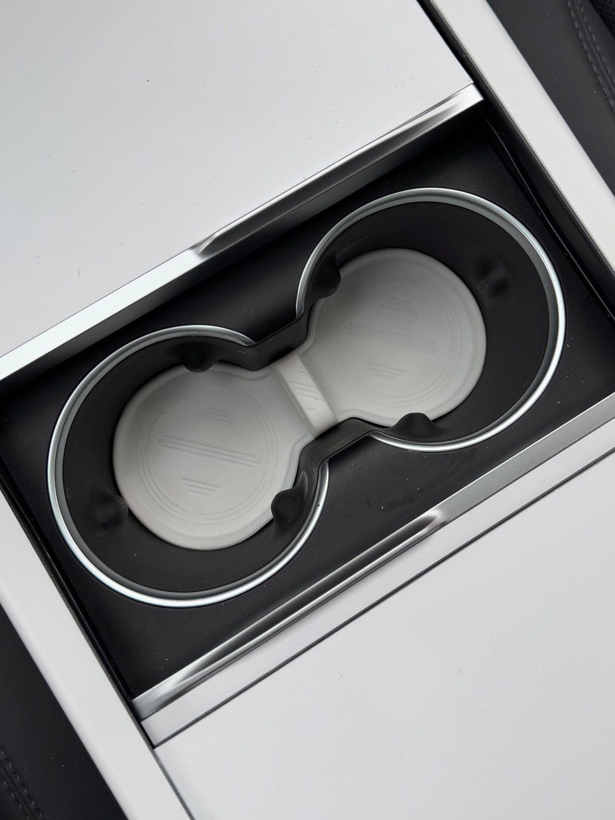 Soft Center Console Cup Mat for Tesla Model Y Juniper 2025