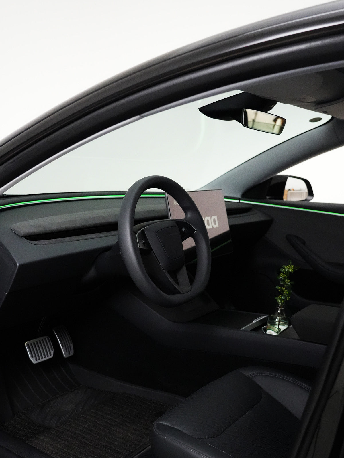 Alcantara Door Button Cover for Tesla Model Y Juniper 2025