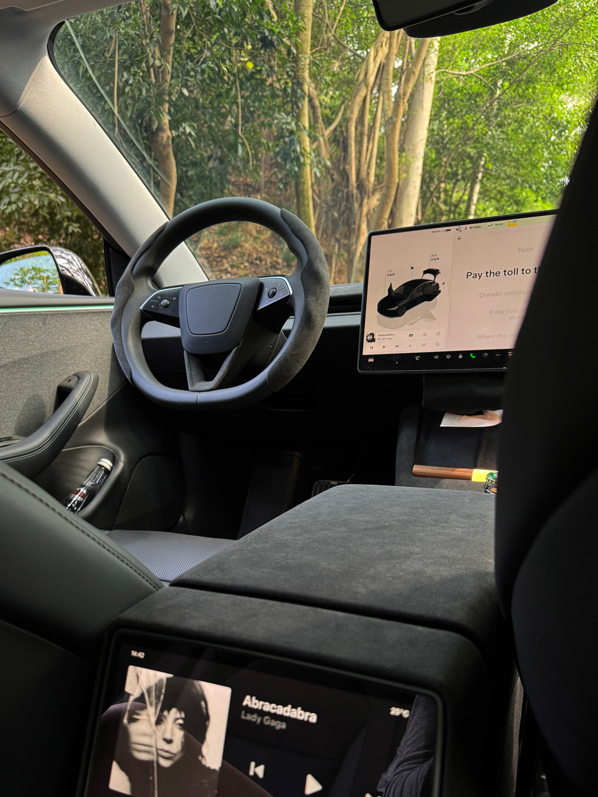 Alcantara Rear Air Outlet Cover for Tesla Model 3 Highland 2025 2024