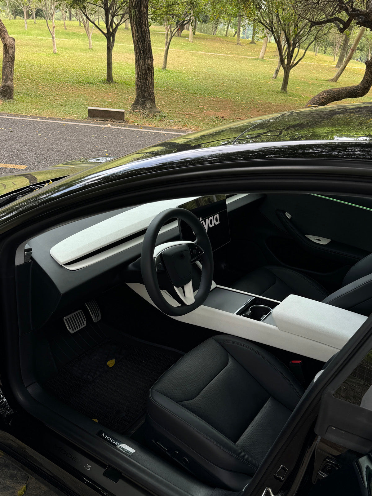 CiyaSuede Dashboard Vent Trim for Tesla Model Y Juniper 2025