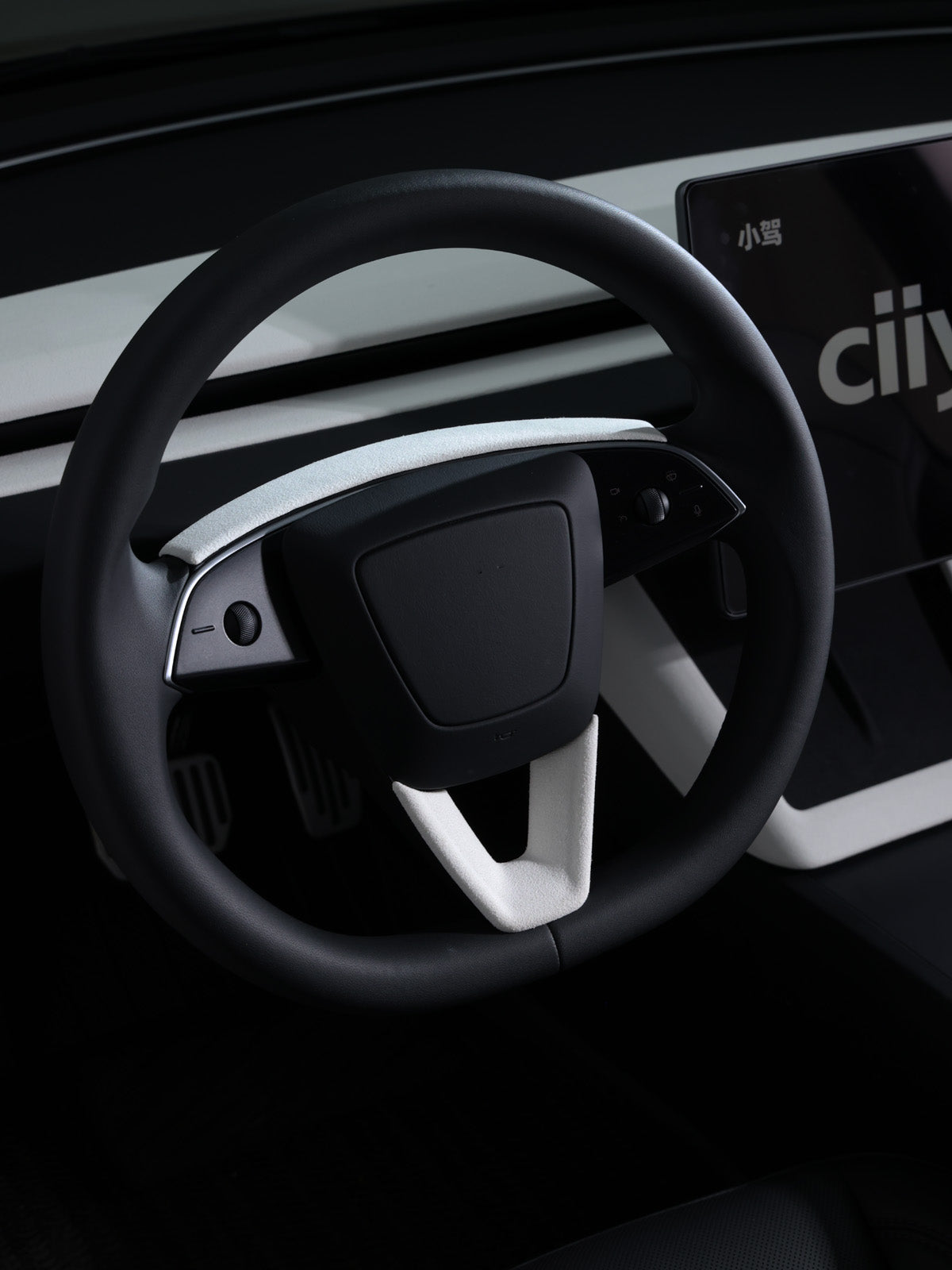 CiyaSuede Rear Air Outlet Cover Sticker for Tesla Model Y Juniper 2025