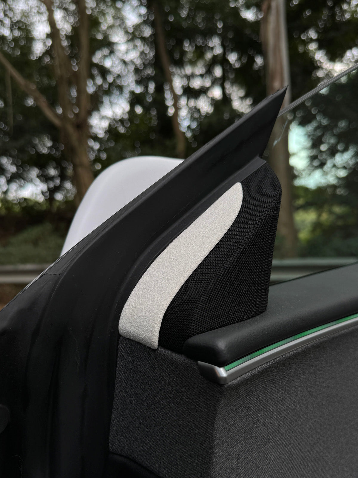 CiyaSuede Front Door Speaker Trim for Tesla Model 3 Highland 2025 2024
