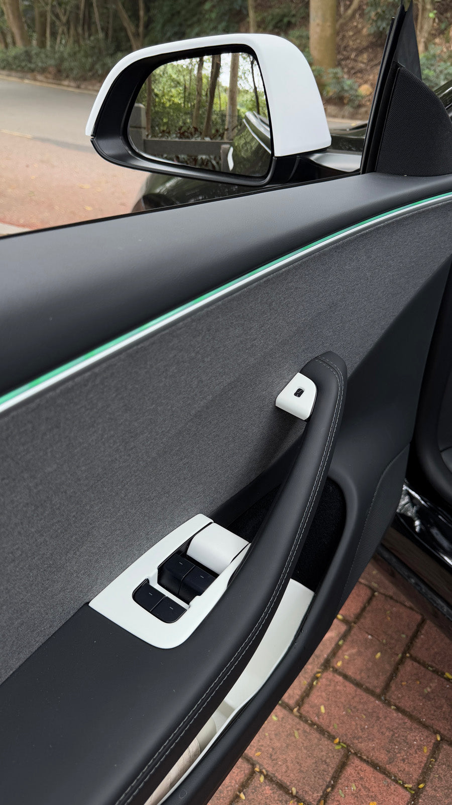 PureDeco Window Button Cover for Tesla Model 3 Highland 2025 2024