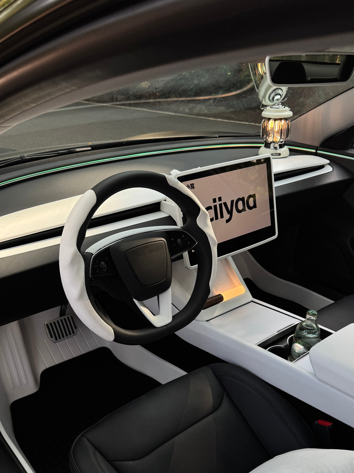 PureDeco Center Console Side Trim for Tesla Model Y Juniper 2025