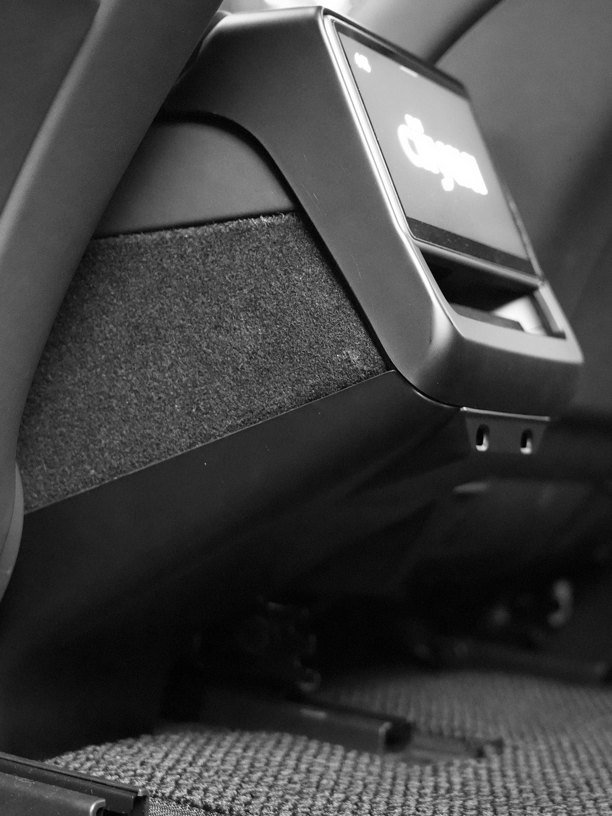 PureDeco Rear Center Console Anti-Kick Cover for Tesla Model 3 Highland 2025 2024