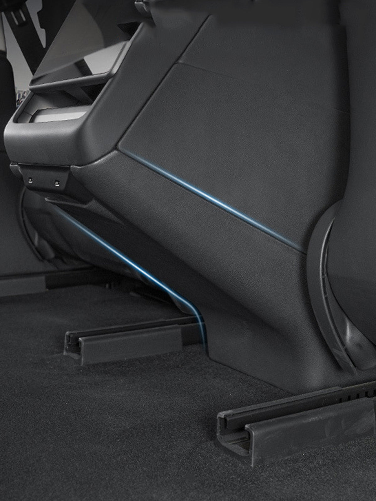 PureDeco Rear Center Console Anti-Kick Cover for Tesla Model Y Juniper 2025