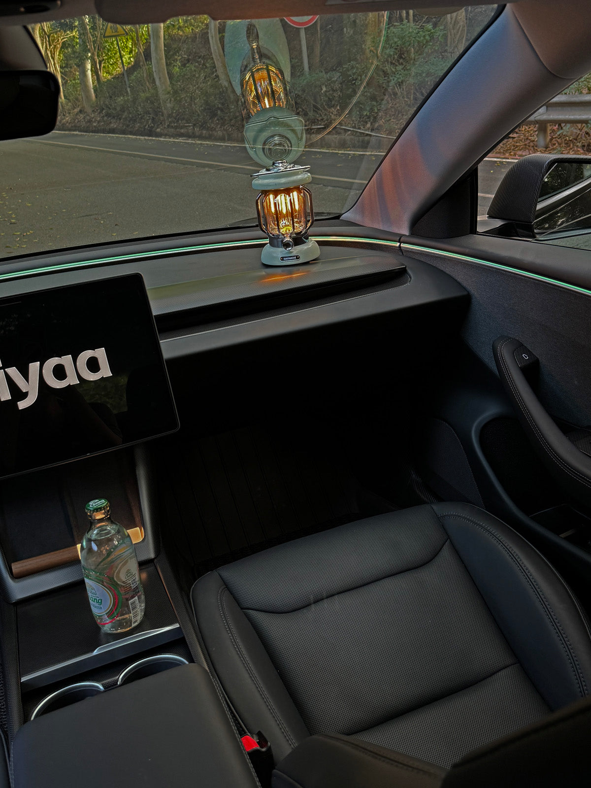 PureDeco Center Console Side Trim for Tesla Model Y Juniper 2025