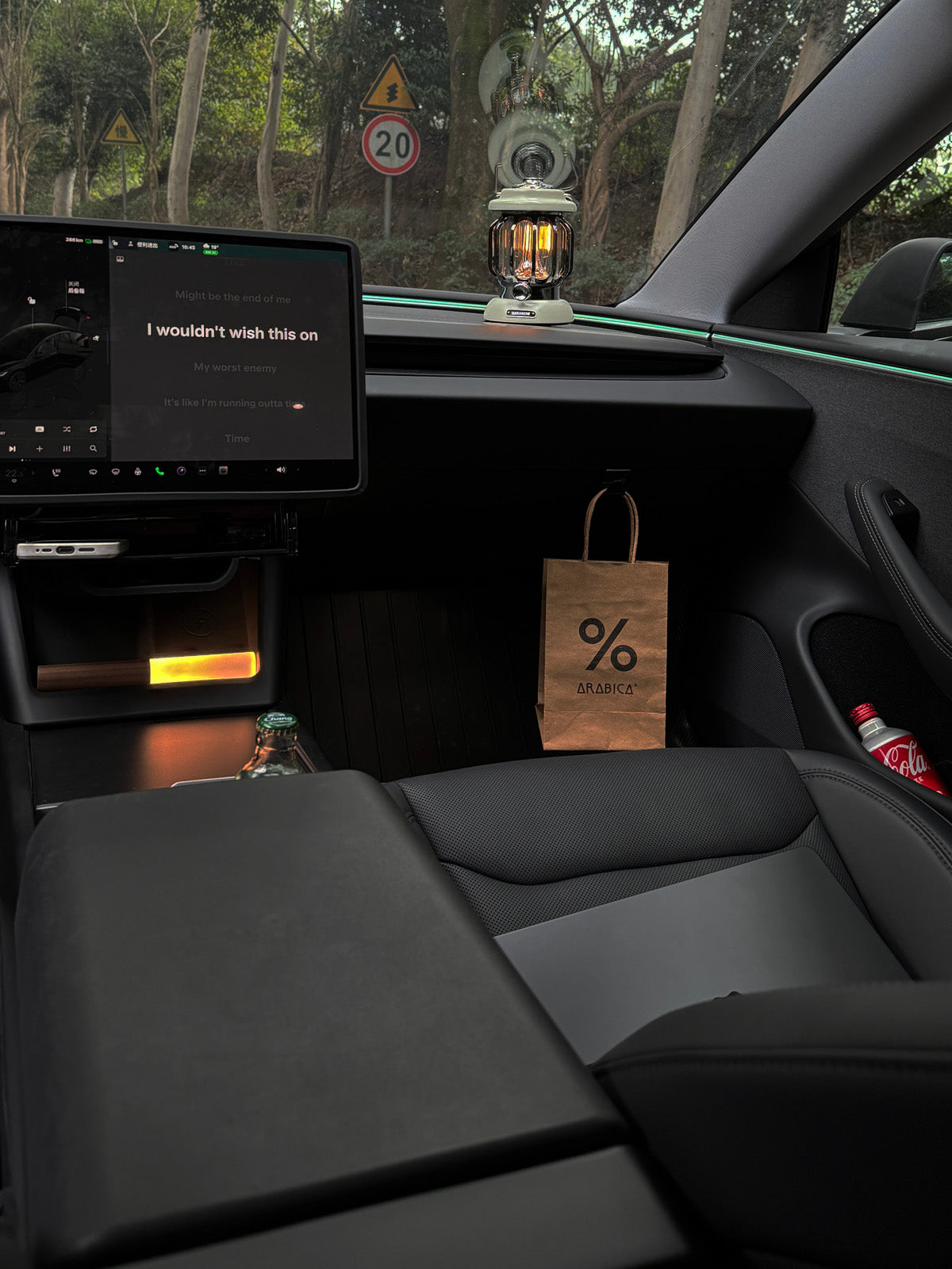 PureDeco Rear Air Outlet Cover for Tesla Model Y Juniper 2025